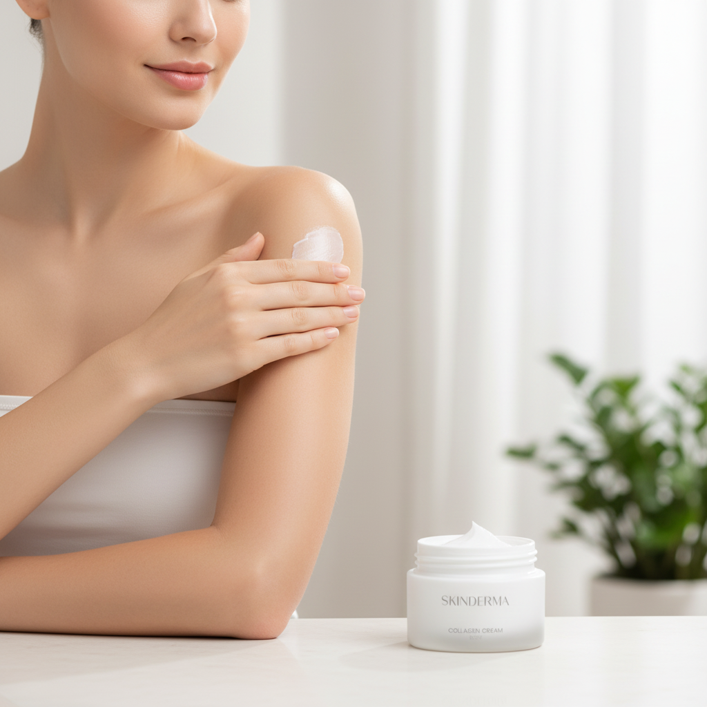 Regenerierende Kollagencreme – Behandlung von Dehnungsstreifen und zur Hautstraffung