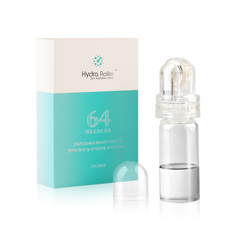 Hydra Roller 64-Pin Derma Roller | 0.25mm 0.5mm 1.0mm | Gold Plated Microneedling