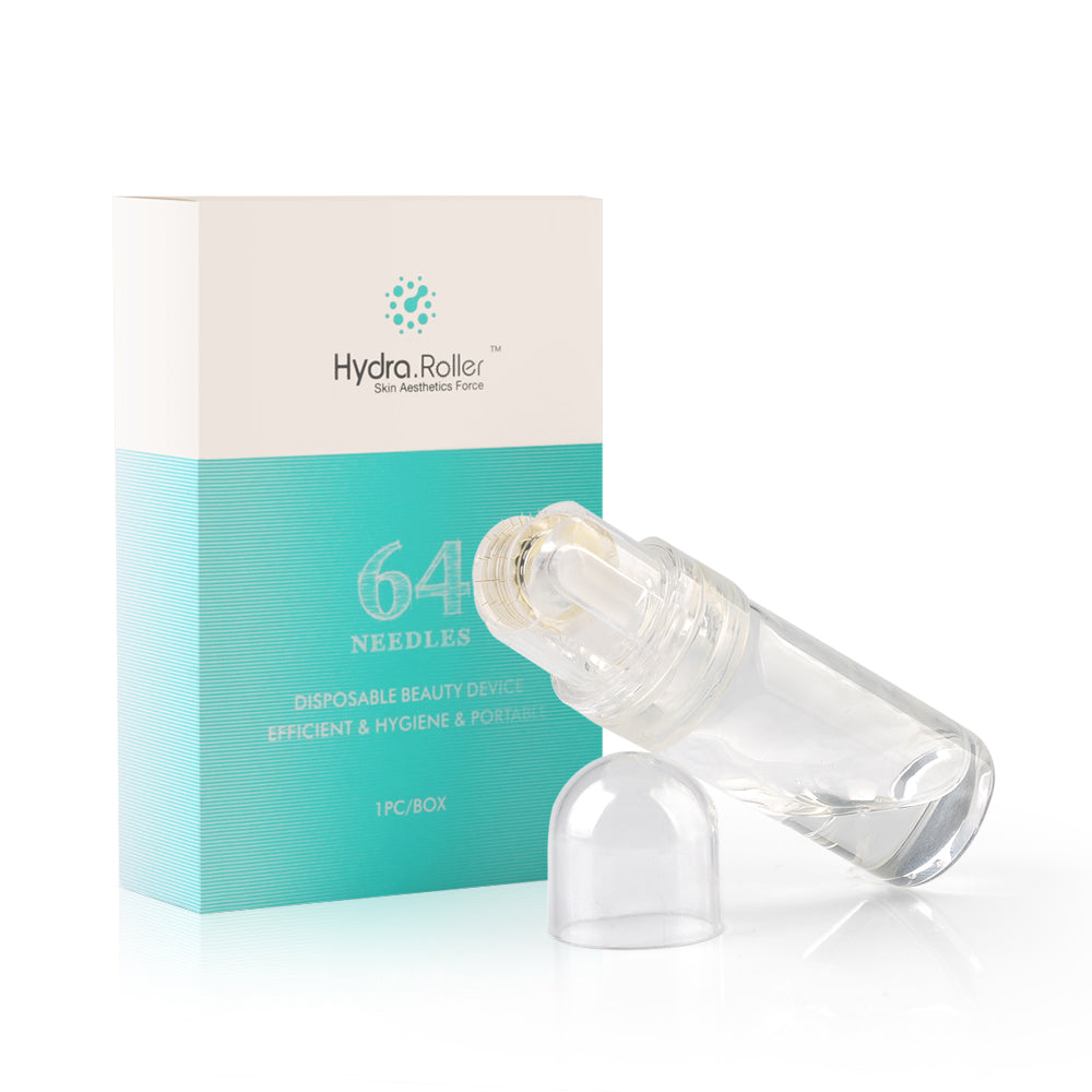 Hydra Roller 64-Pin Derma Roller | 0.25mm 0.5mm 1.0mm | Gold Plated Microneedling