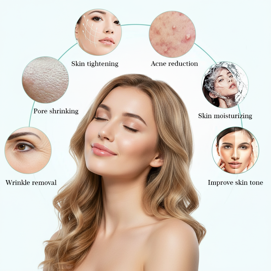 Hydra Roller 64-Pin Derma Roller | 0.25mm 0.5mm 1.0mm | Gold Plated Microneedling